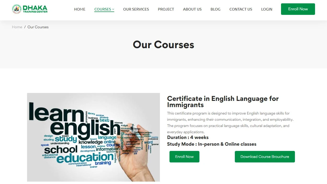 Training Center Website with WordPress 2 Training Center Website with Modern Design img4
